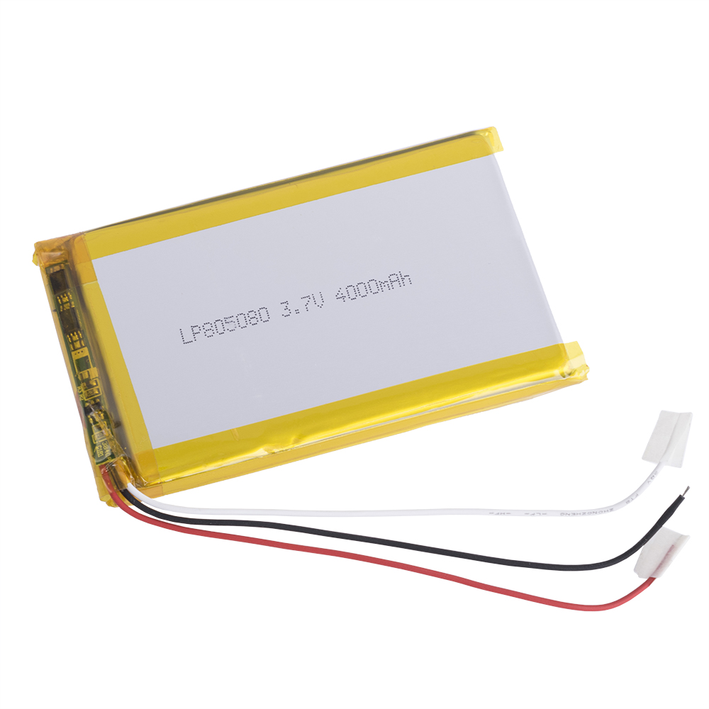 LiPo 4000 mAh, 3,7V, 8x50x80мм LiPower акумулятор літій-полімерний LP805080
