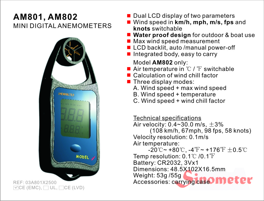 AM802 (Анемометр)