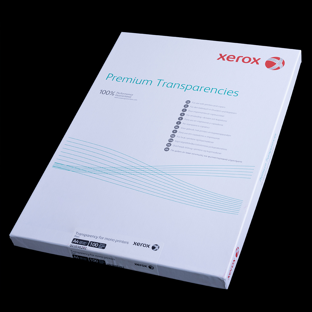 Плівка прозора XEROX для лазерних принтерів 1 аркуш (003r98202)