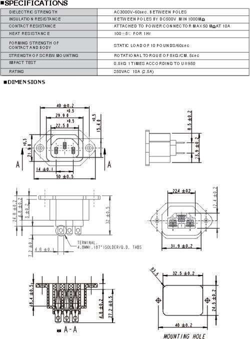 KLS1-AS-302-1 (розетка питания AC) KLS от 7.84 грн - РАДИОМАГ РКС .