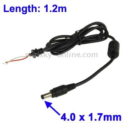 4,0 х 1,7 мм  кабель питания, длина: 1,2 м