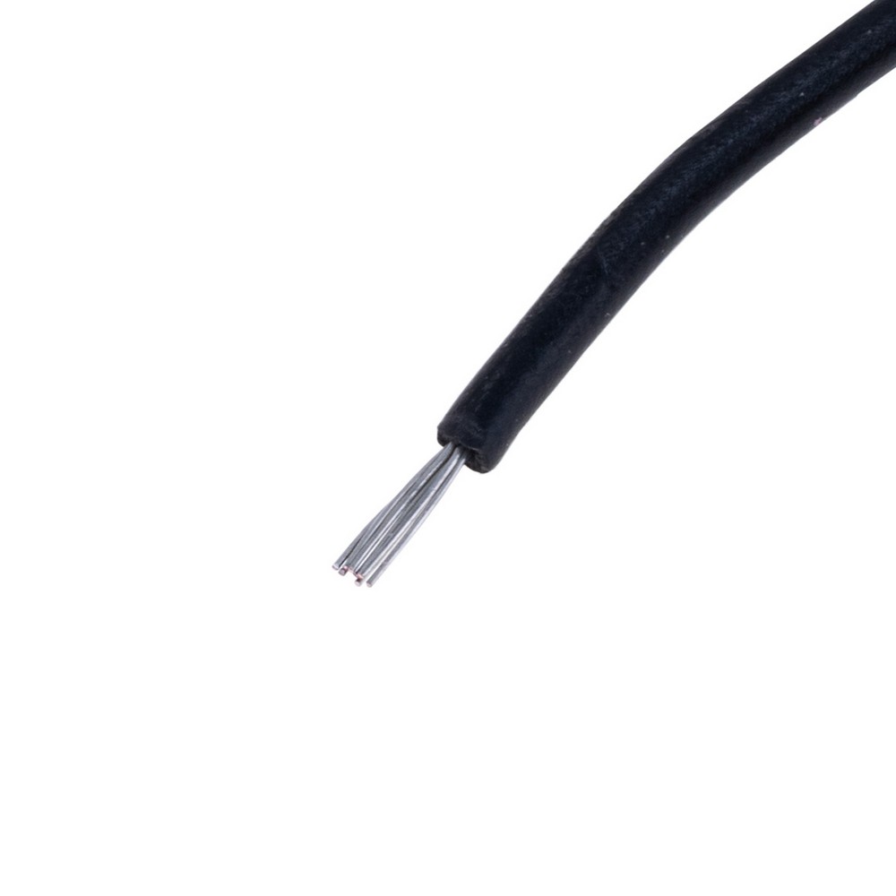 Провід багатожильний 0,14mm² (8xD0,15мм, лужена мідь) чорний, PVC (AVR0.14-8/0.15-TCU-B) Провід багатожильний 0,14mm² (8xD0,15мм, лужена мідь) чорний, PVC (AVR0.14-8/0.15-TCU-B)