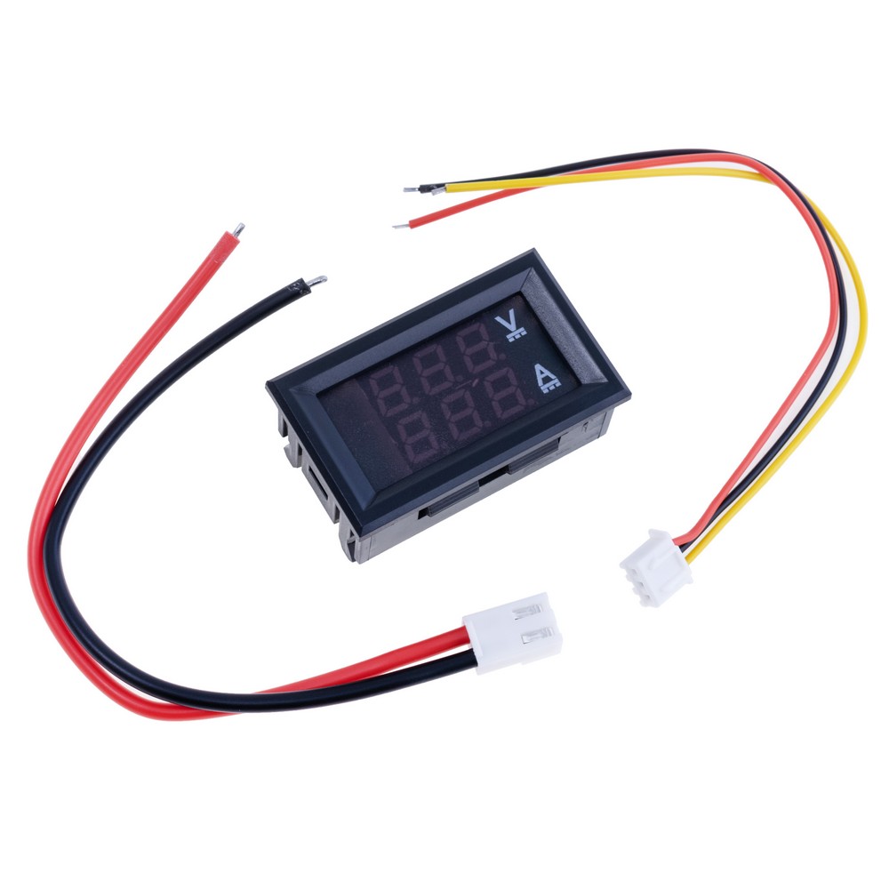 Вольт-амперметр 0.28" DC100V/50A (DSN-VC288) червоний/червоний