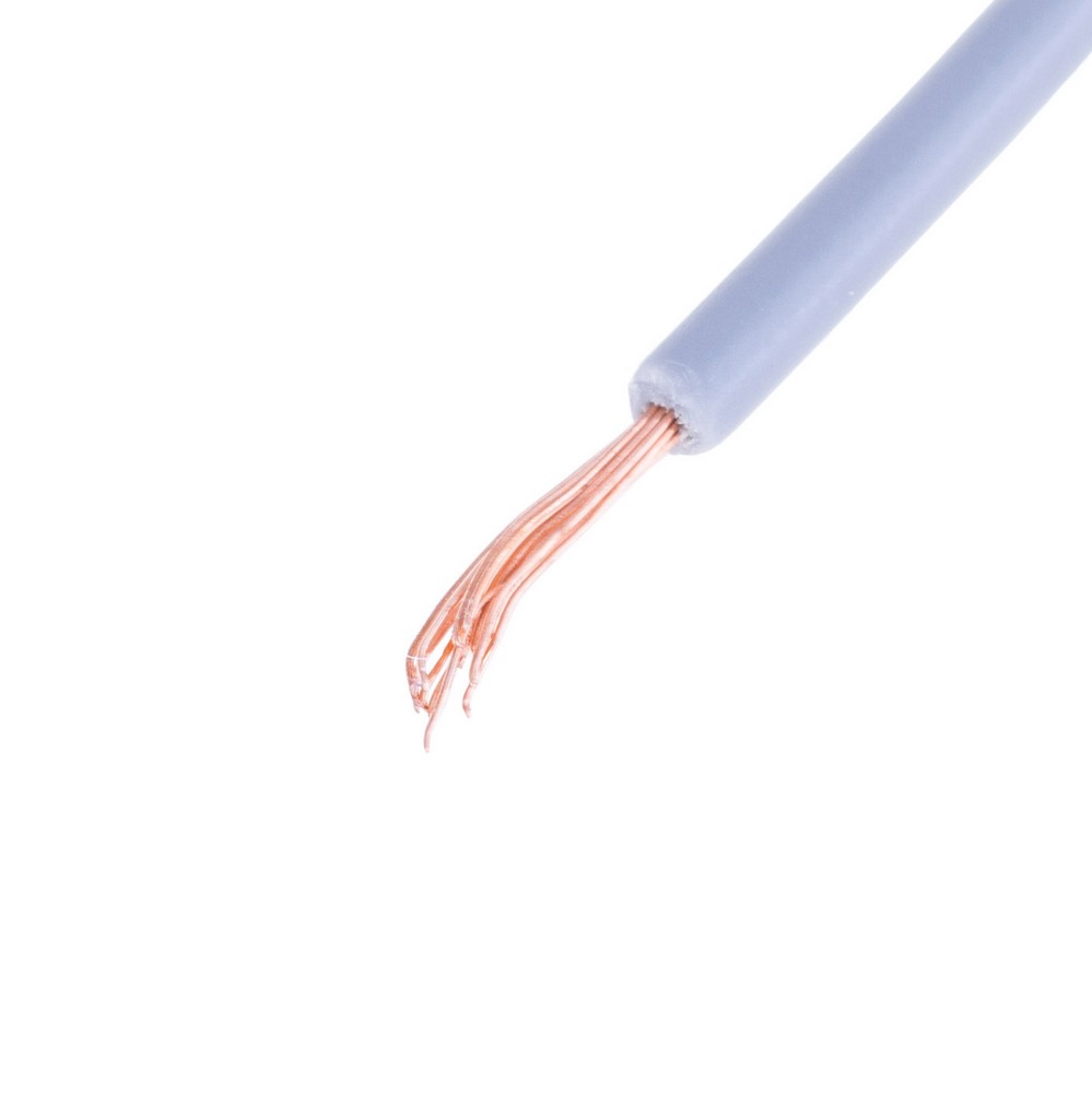 Провід багатожильний 0.3mm² (22AWG, 16xD0.15mm) сірий