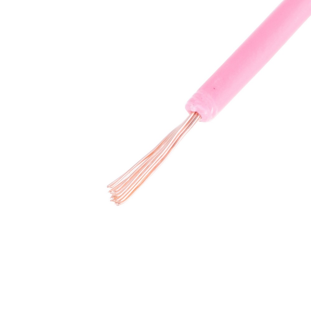 Провід багатожильний 0.3mm² (22AWG, 16xD0.15mm) рожевий