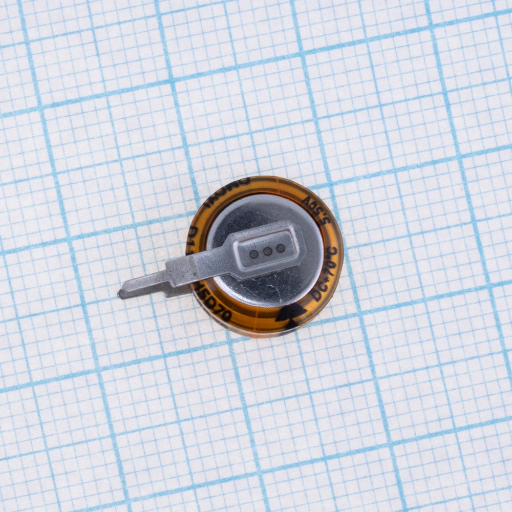 Іоністор 0,47F 5,5V. 11.5x4.5x5mm ODCS5R5474V Іоністор 0,47F 5,5V. 11.5x4.5x5mm ODCS5R5474V