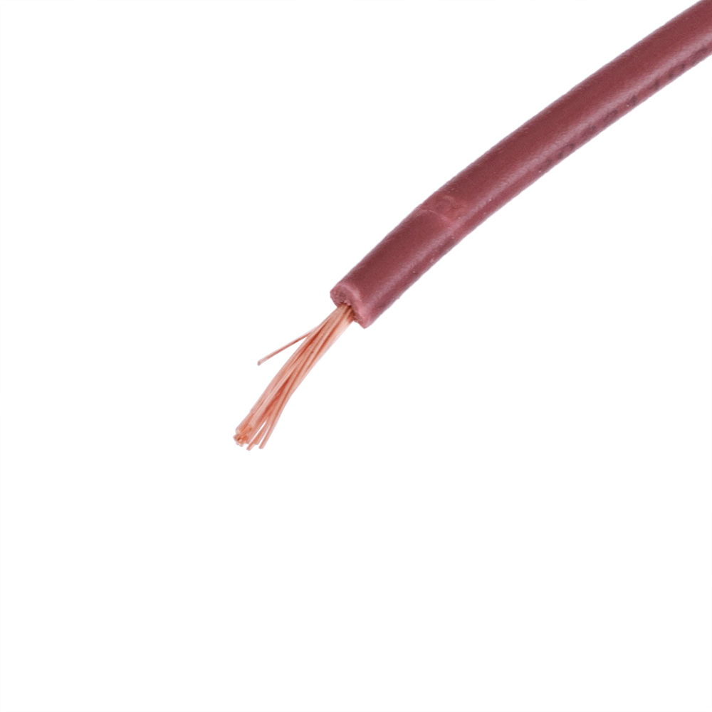 Провід багатожильний 0.5mm² (20AWG/16xD0.20мм, мідь, PVC), коричневий