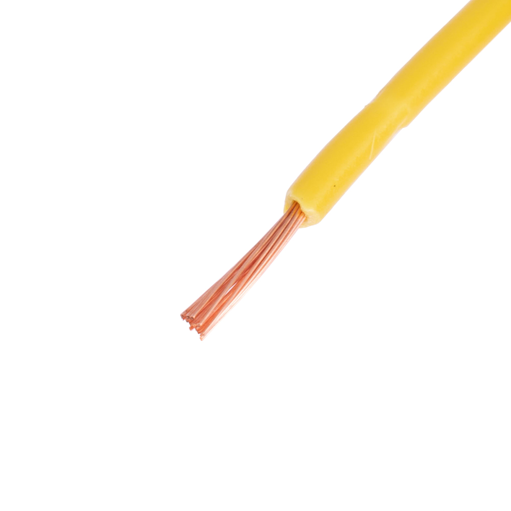 Провід багатожильний 0.5mm² (20AWG/16xD0.20мм, мідь, PVC), жовтий