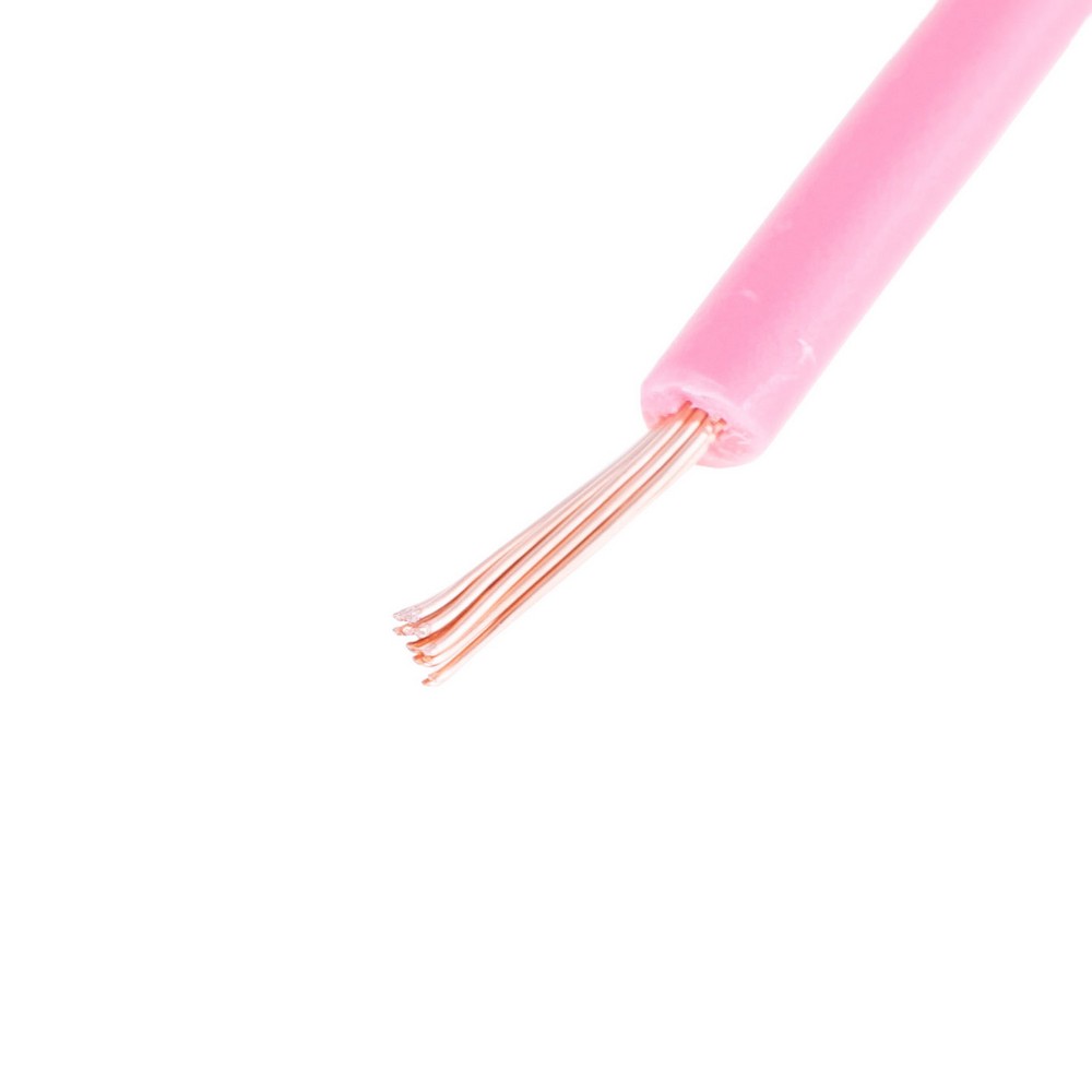 Провід багатожильний 0.5mm² (20AWG, 16xD0.20mm) рожевий
