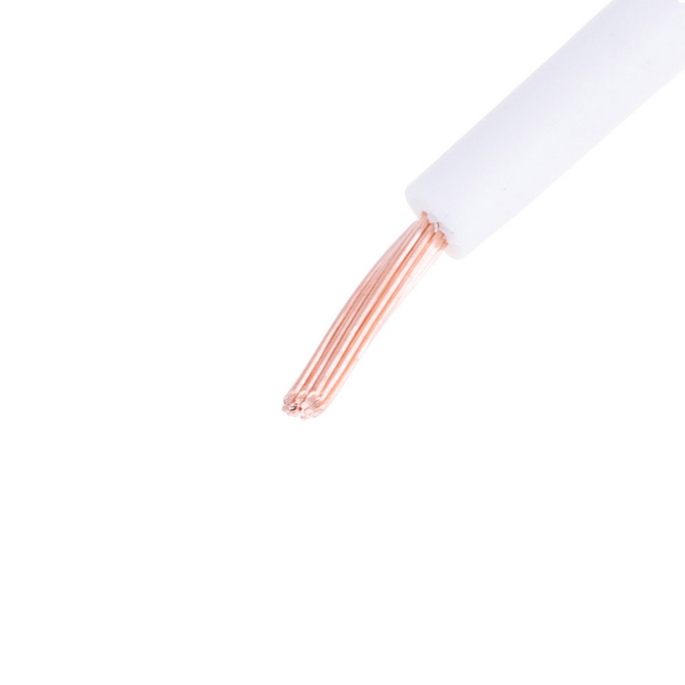 Провід багатожильний 0.5mm² (20AWG, 16xD0.20mm) білий