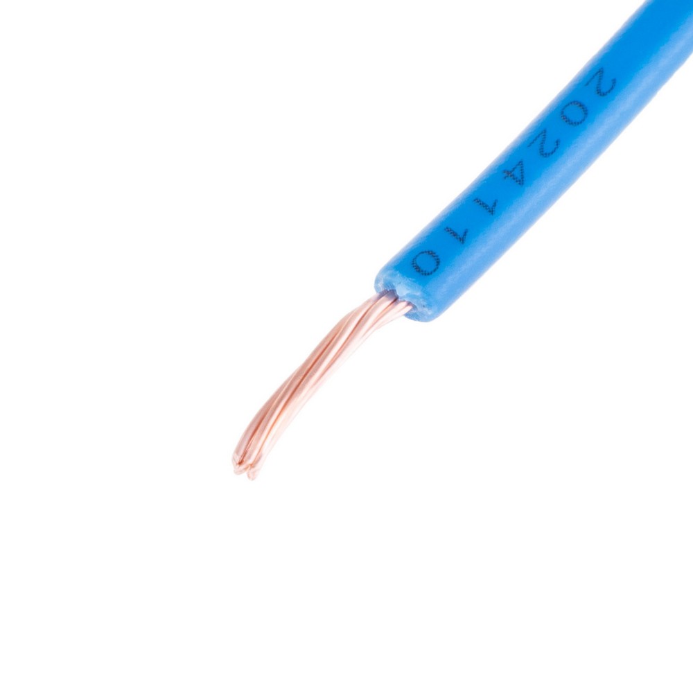Провід багатожильний 0.5mm² (20AWG, 7xD0.3mm) синій