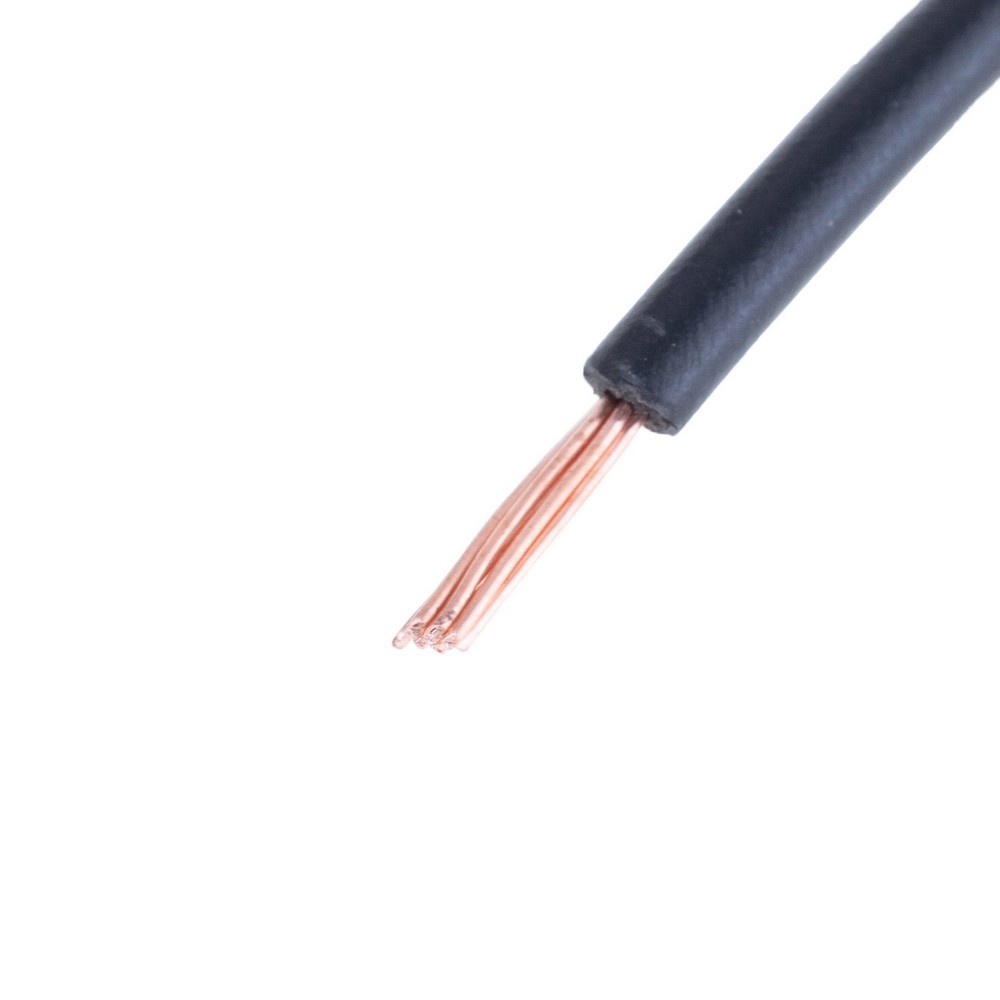 Провід багатожильний 0.5mm² (20AWG, 7xD0.3mm) чорний