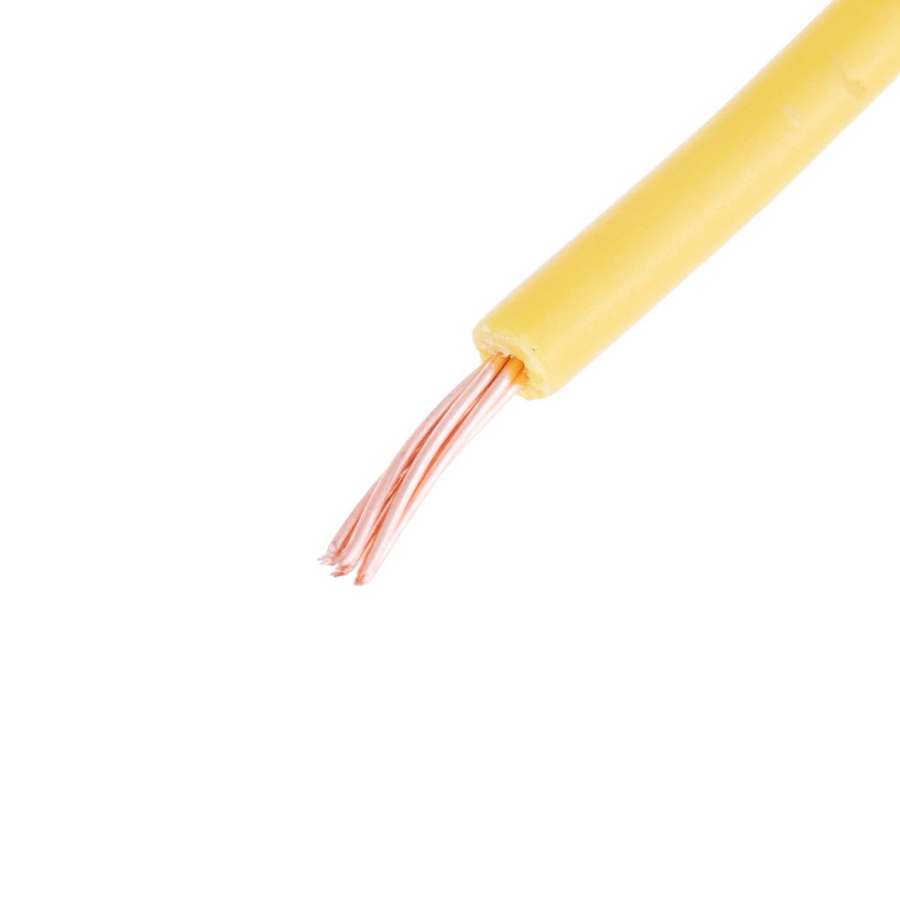 Провід багатожильний 0.5mm² (20AWG, 7xD0.3mm) жовтий