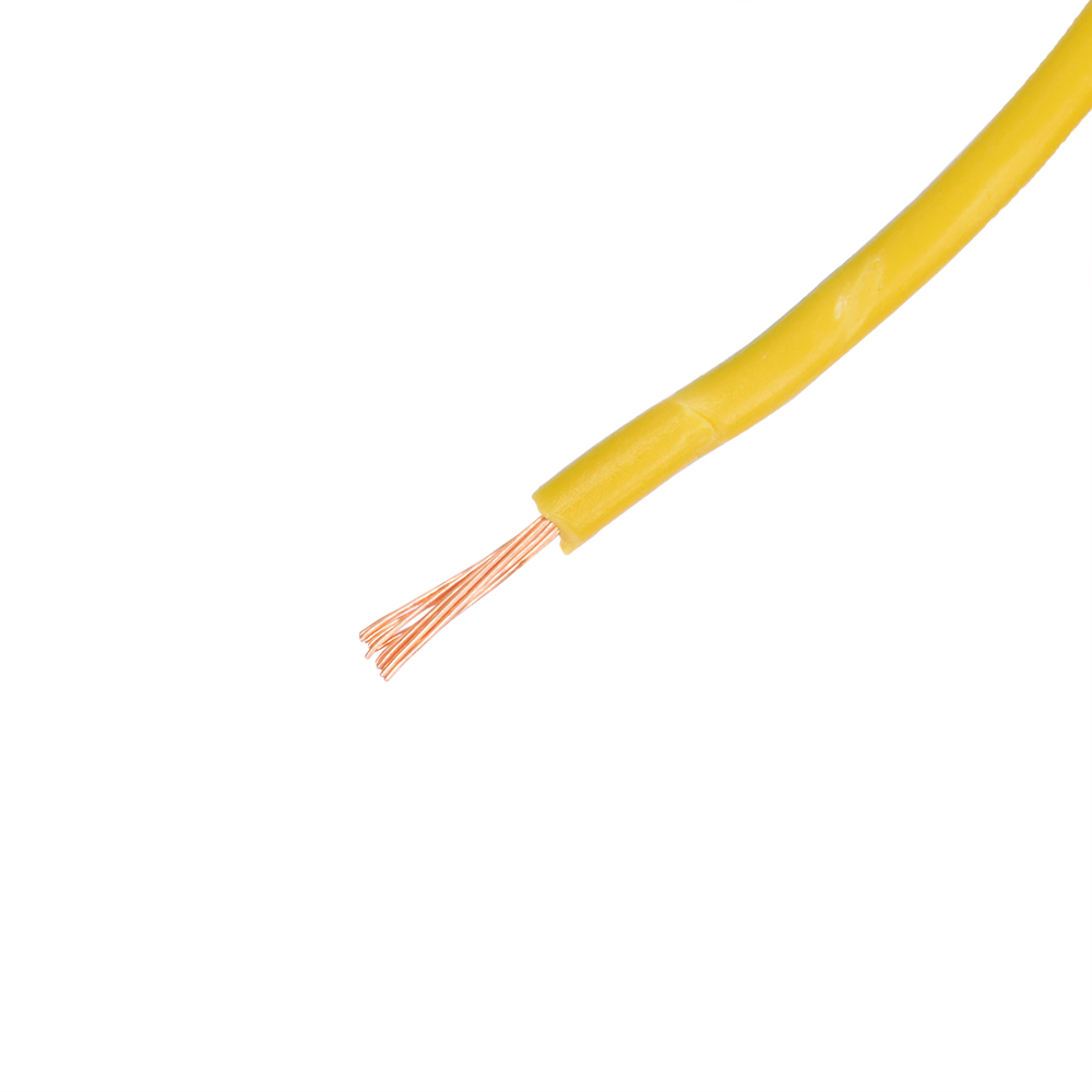 Провід багатожильний 0.5mm² (20AWG/16xD0.20мм, мідь, PVC), жовто-зелений