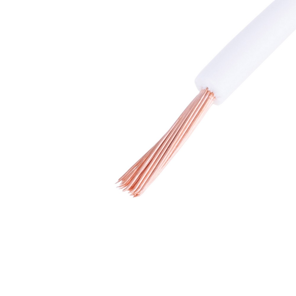 Провід багатожильний 0.75mm² (19AWG, 24xD0.20mm) білий