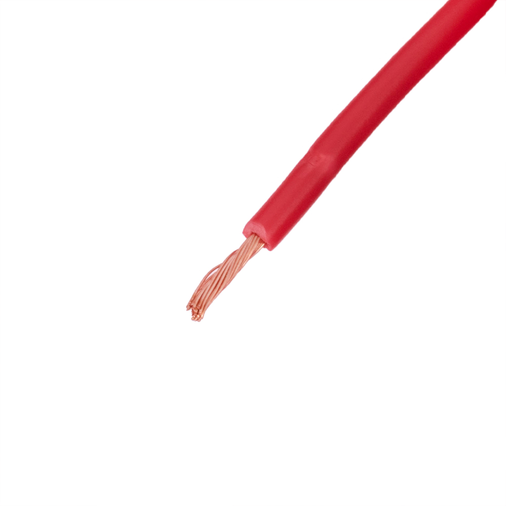 Провід багатожильний 0.75mm² (19AWG/24xD0.20мм, мідь, PVC), червоний