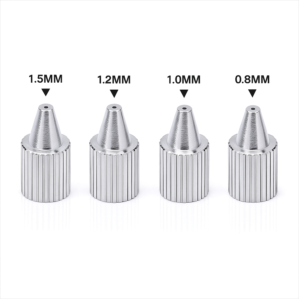 комплект насадок 0,8 mm,1,0 mm,1,2 mm,1,5 mm для YIHUA 929D-V