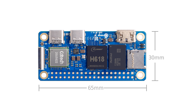 Мікрокомп'ютер Orange Pi Zero 2W 1GB