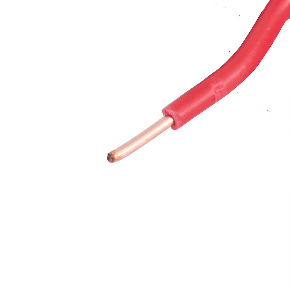 Провід одножильний 1.0mm² (18AWG/D1.13мм, мідь, PVC), червоний