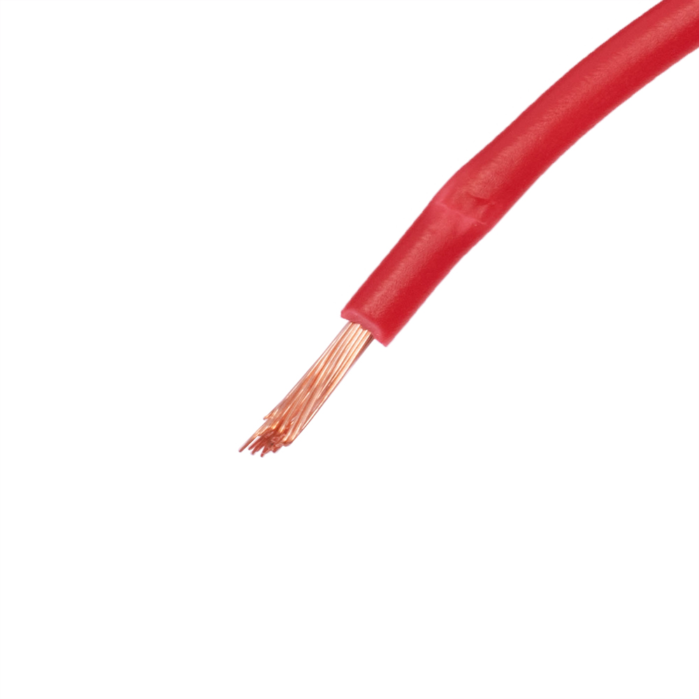 Провід багатожильний 1.0mm² (18AWG/32xD0.20мм, мідь, PVC), червоний