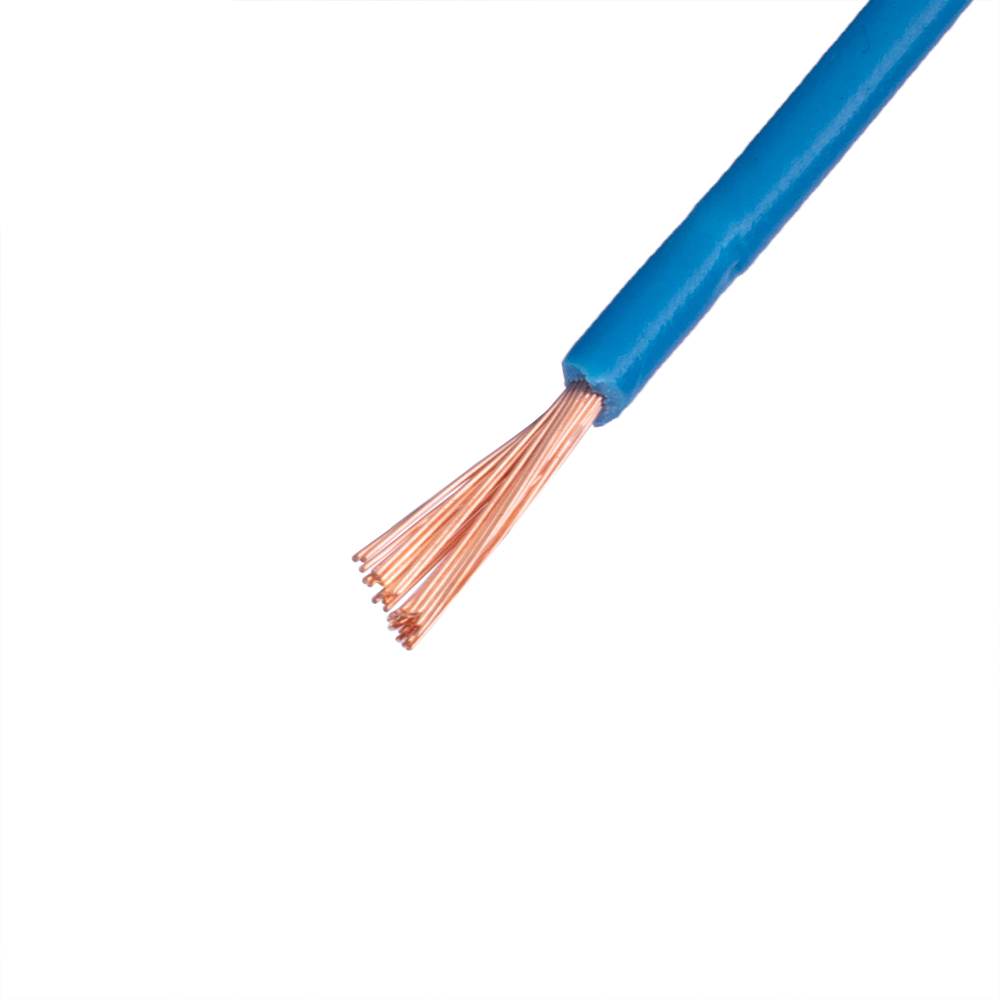 Провід багатожильний 1.0mm² (18AWG/32xD0.20мм, мідь, PVC), синій