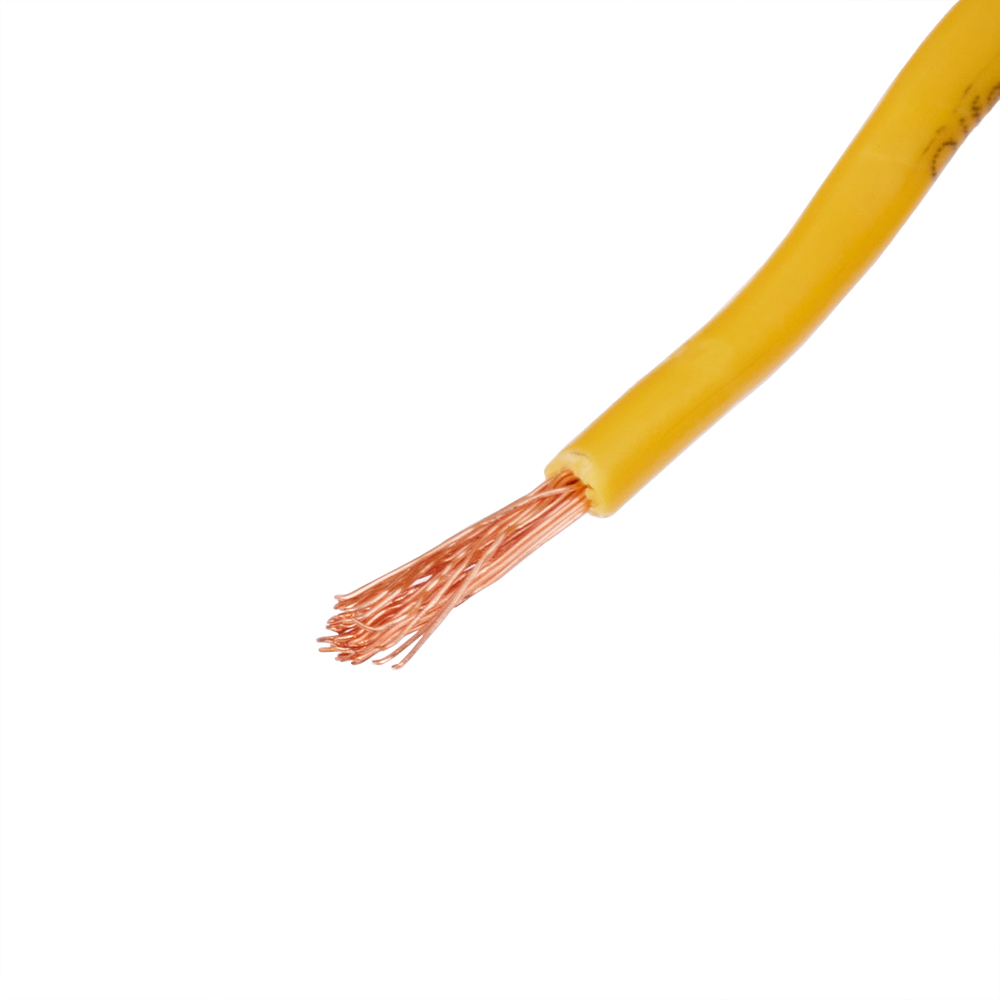 Провід багатожильний 1.0mm² (18AWG/32xD0.20мм, мідь, PVC), жовтий