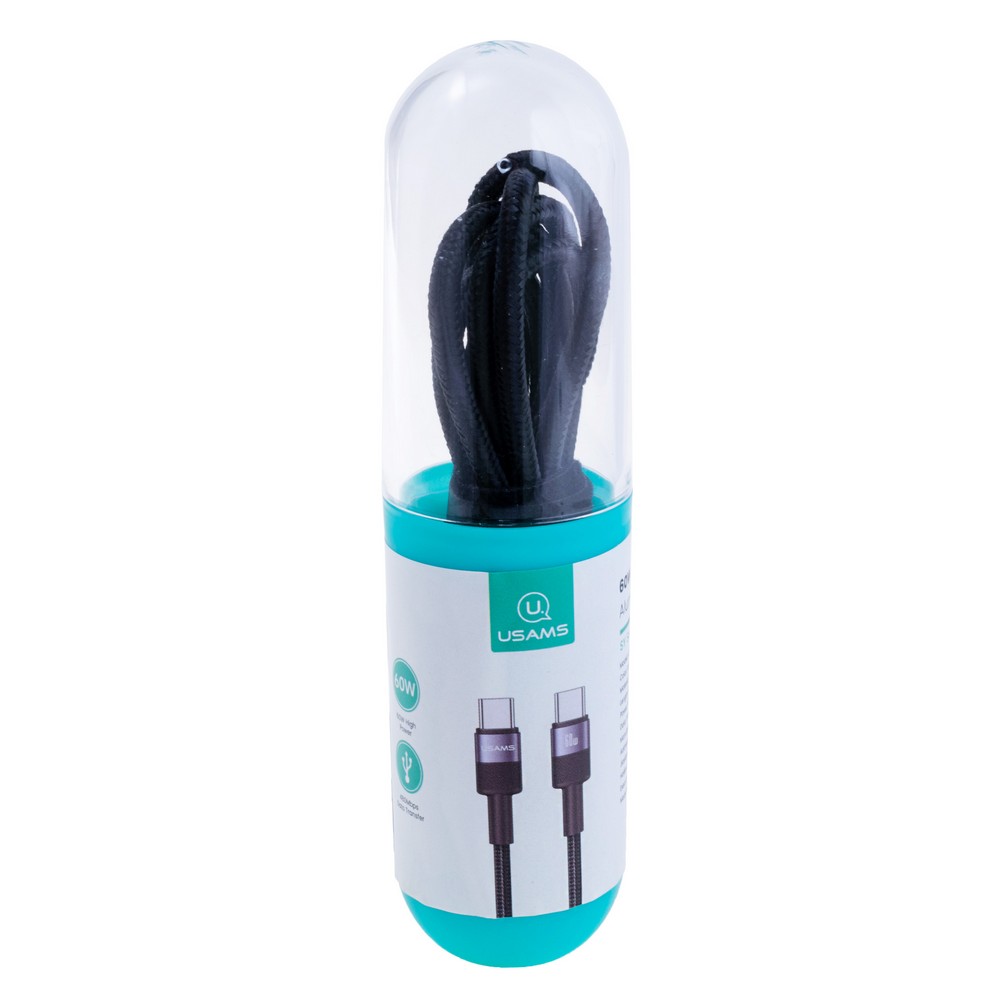 SJ724 60W Type-C To Type-C Aluminum Alloy Data Cable- SY Series 1.2m (SJ724USBSG01 Tarnish – USAMS)