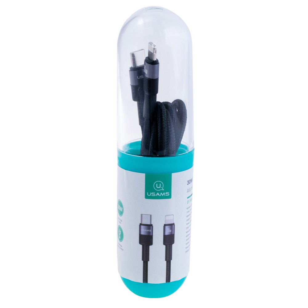 SJ729 30W Type-C To Lightning Aluminum Alloy Data Cable - SY Series 1.2m (SJ729USBSG01 Tarnish – USAMS)