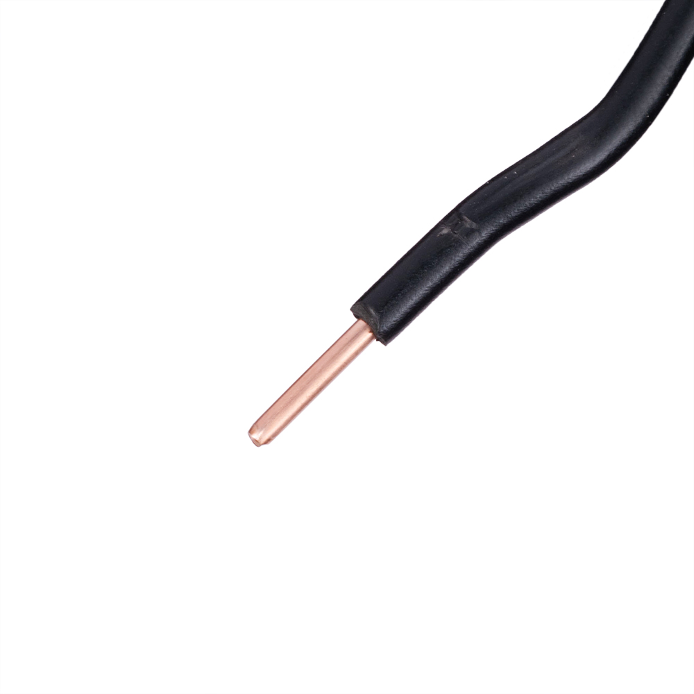 Провід одножильний 1.5mm² (16AWG/D1.38мм, мідь, PVC), чорний