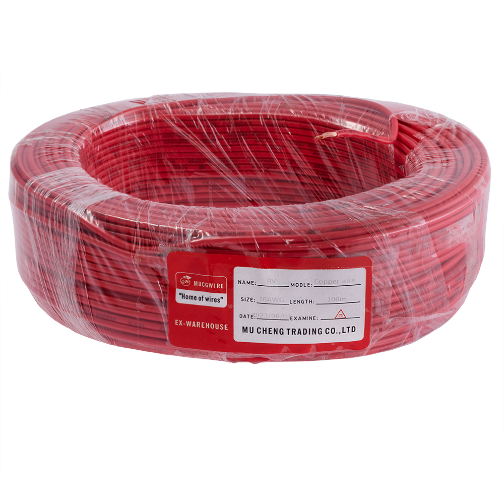 Провід багатожильний 1.5mm² (16AWG/48xD0.20мм, мідь, PVC), червоний