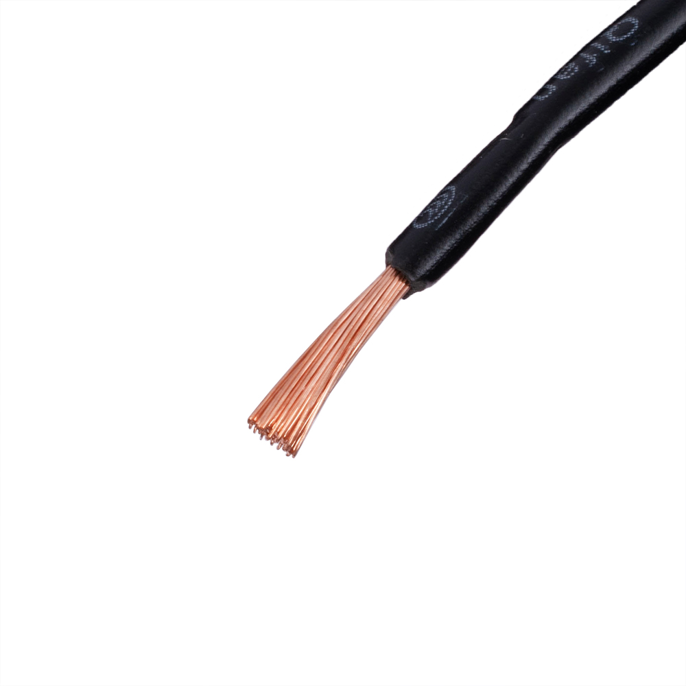 Провід багатожильний 1.5mm² (16AWG/48xD0.20мм, мідь, PVC), чорний