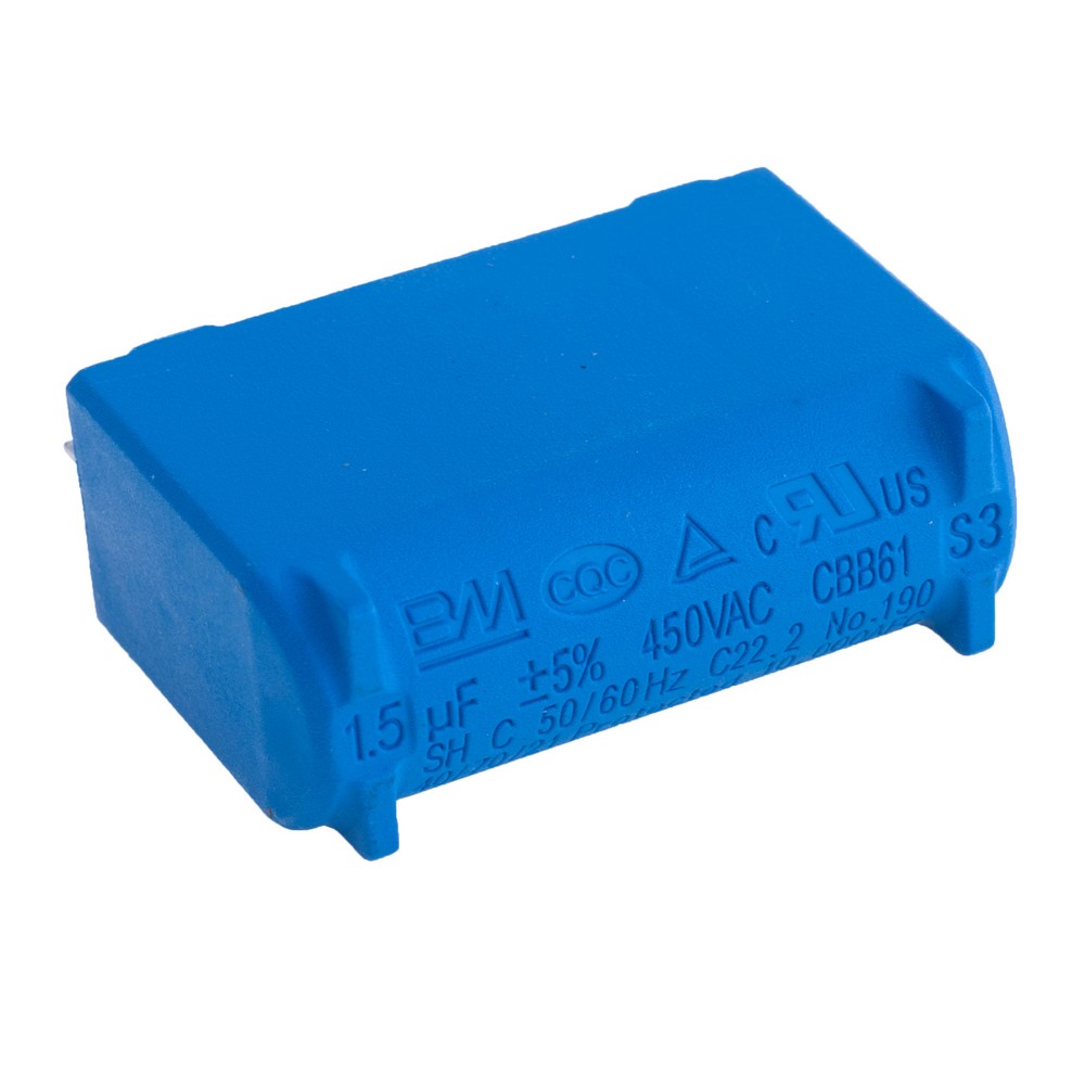 1,5uF 450VAC ±5% CBB61 36x13,5x24, конденсатор пусковий CBB61-155J450V 1,5uF 450VAC ±5% CBB61 36x13,5x24, конденсатор пусковий CBB61-155J450V