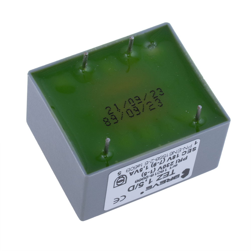 Трансформатор залитий 1,5VA, 18 V, TEZ1.5/D230/18V BREVE TUFVASSONS