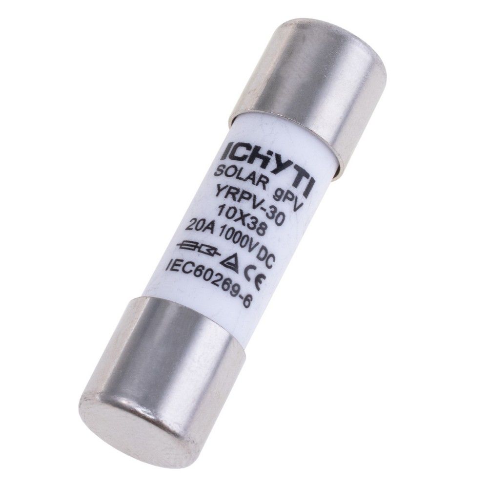 Запобіжник 10x38мм 20A 1000V (FUSE 10x38-20A) YRPV-30-20A Запобіжник 10x38мм 20A 1000V (FUSE 10x38-20A) YRPV-30-20A