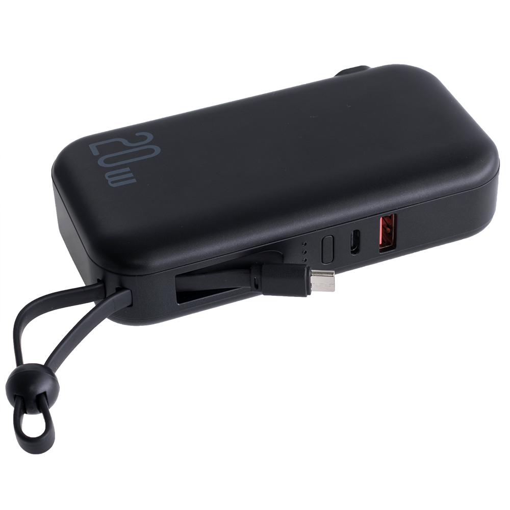 Power Bank 10000mAh 37Wh (Rated Capacity: 6000mAh) US-CD172 PB63 QC+PD чорний (USAMS)