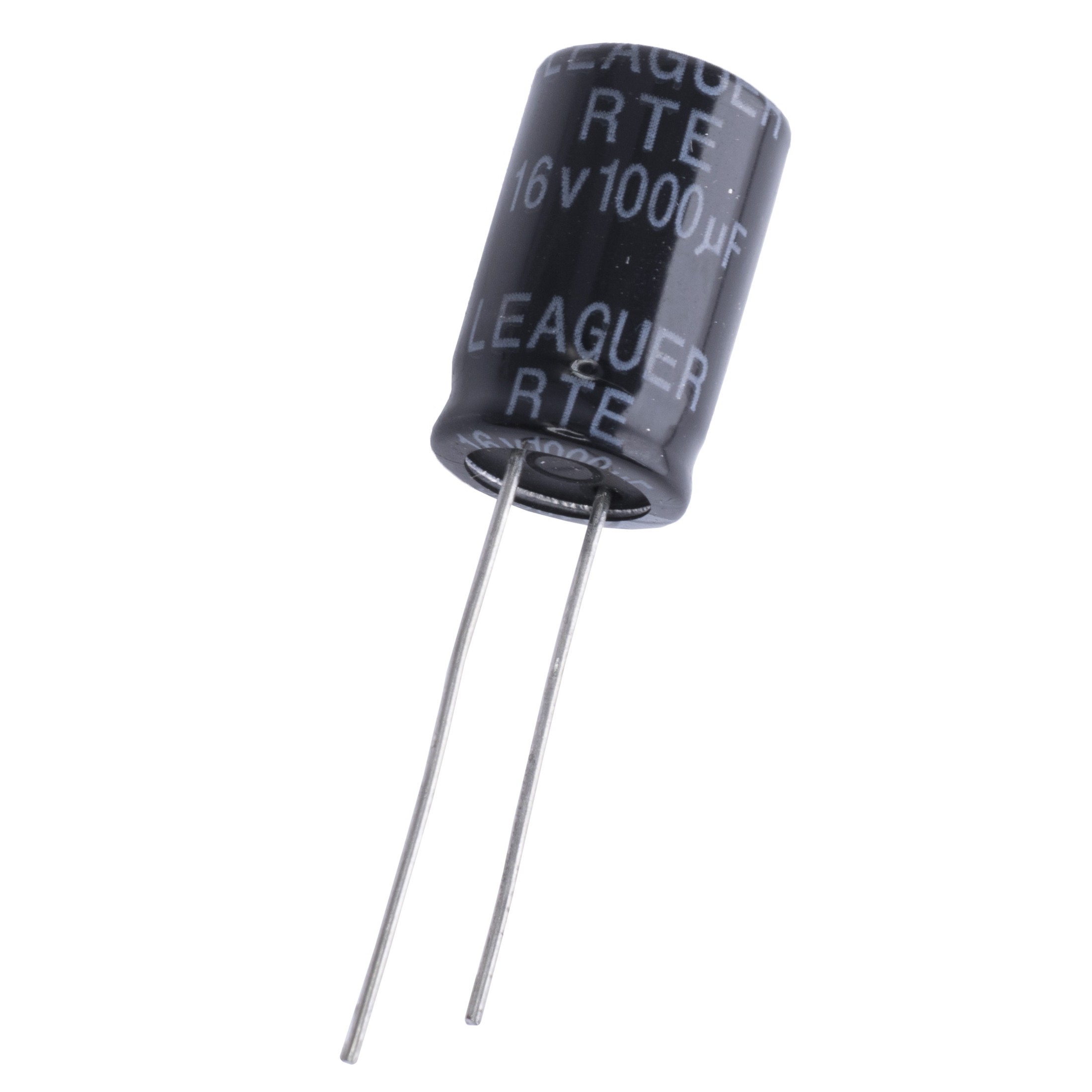 1000uF 16V RTE 10x16mm (low esr) (RTE1C102M1016F-LEAGUER) (електролітичний конденсатор низькоімпедансний)