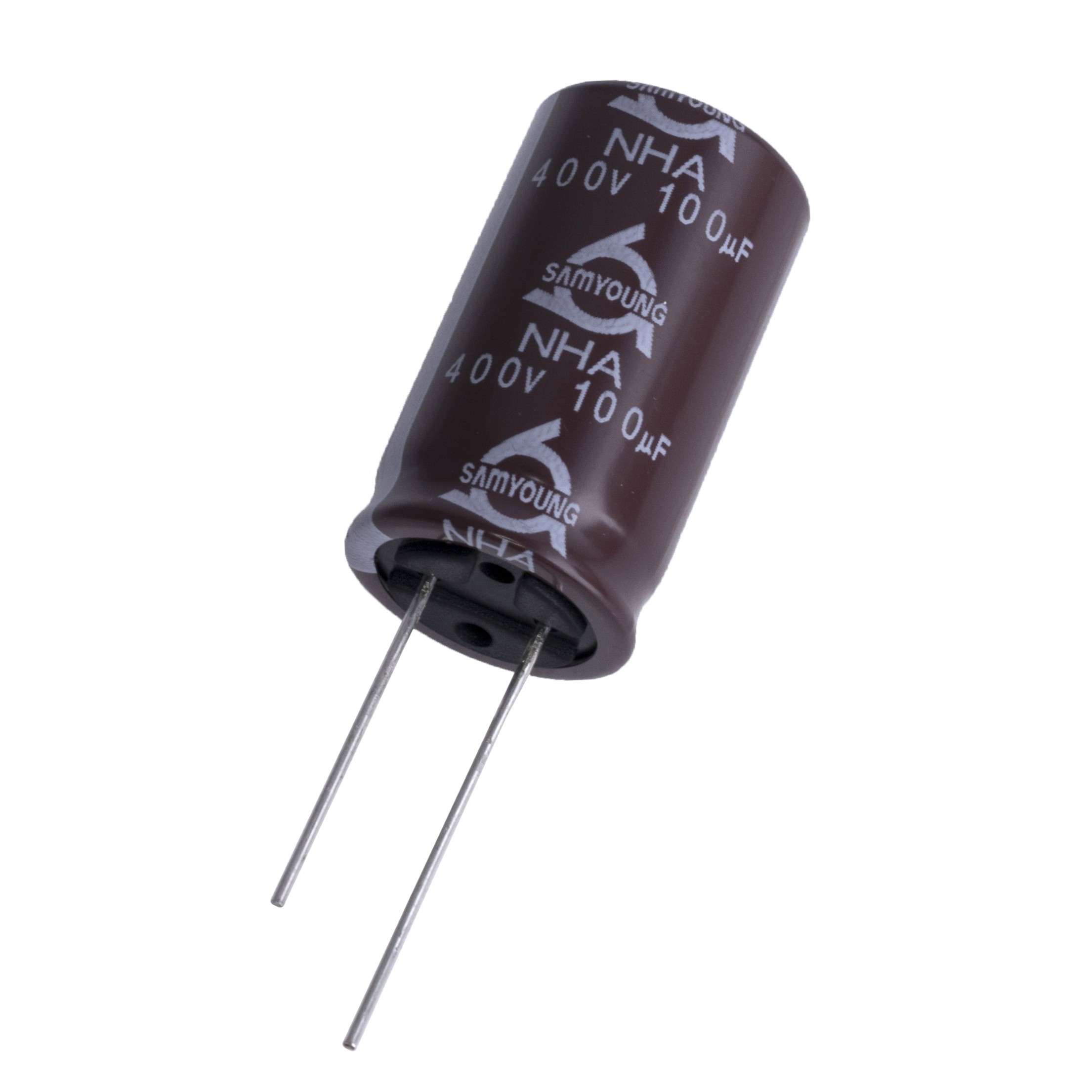 100uF 400V NHA 18x31,5mm 105C (NHA400VB100M18x31.5) SamYong 100uF 400V NHA 18x31,5mm 105C (NHA400VB100M18x31.5) SamYong