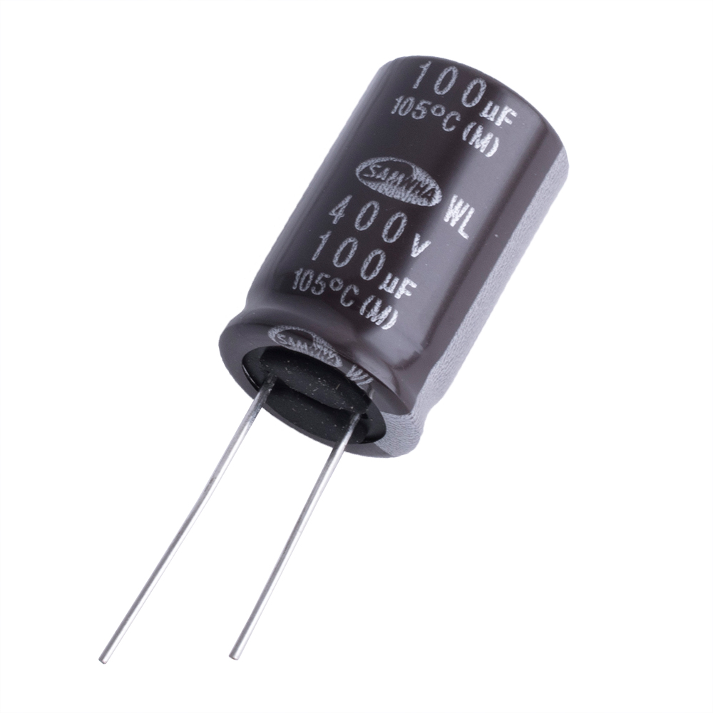 100uF 400V WL 18x29mm 105°C (WL2G107M18029PA-Samwha) (електролітичний конденсатор низькоімпедансний)