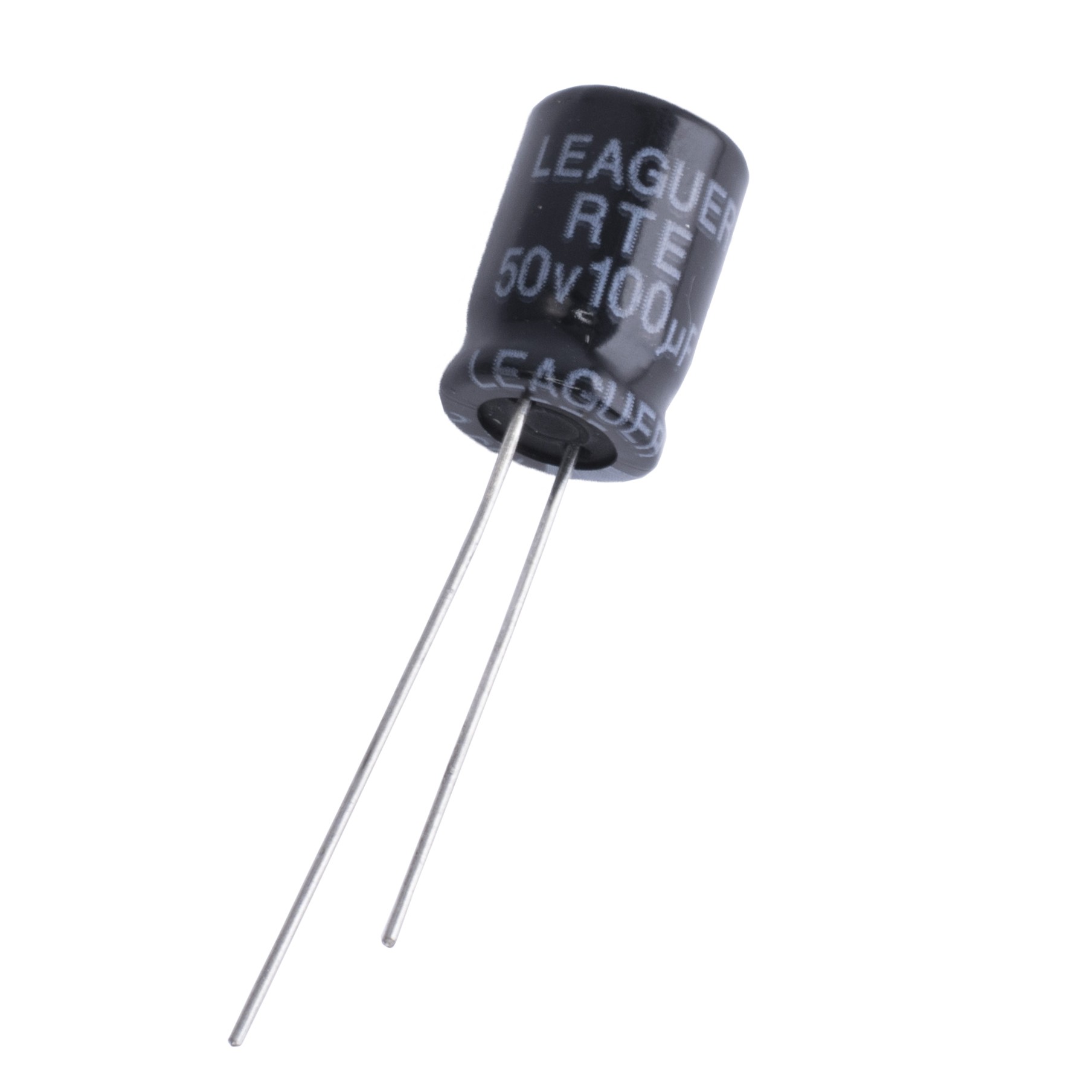 100uF 50V RTE 8x12mm (low esr) (RTE1H101M0812-LEAGUER) (електролітичний конденсатор низькоімпедансний)