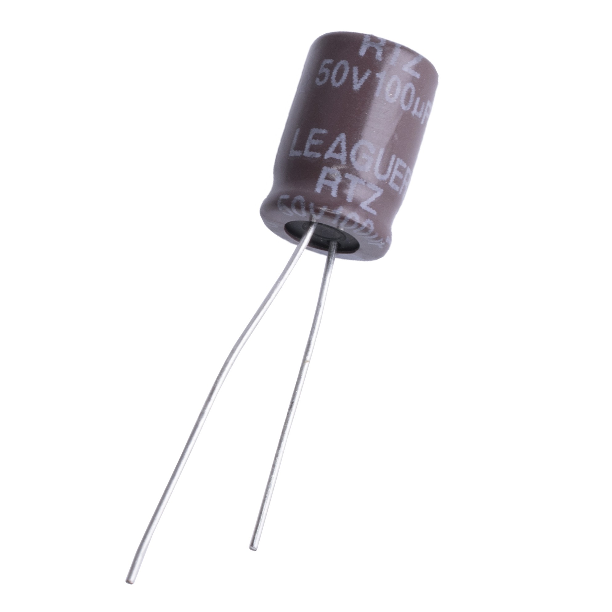 100uF 50V RTZ 8x12mm (low esr) (RTZ1H101M0812-LEAGUER) (електролітичний конденсатор низькоімпедансний)