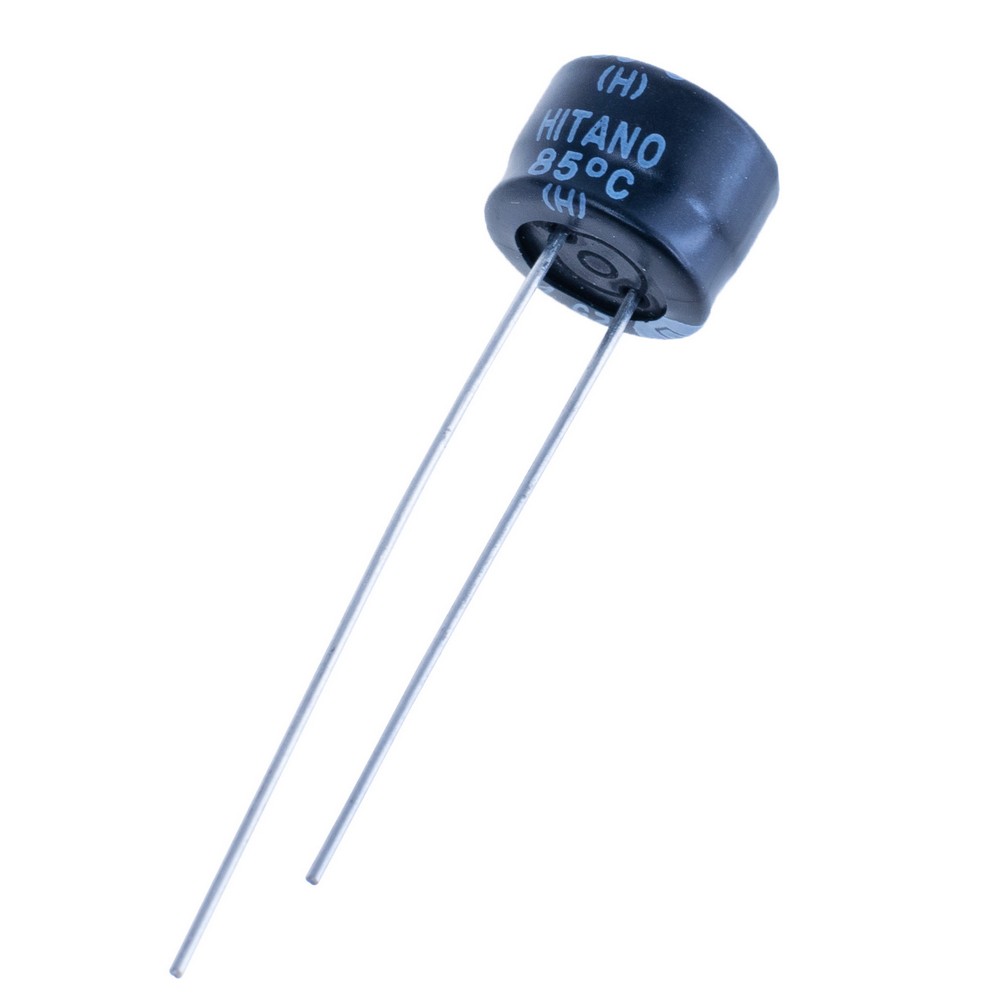 100uF 25V E5R 8x5mm (E5R101M25B-Hitano) (електролітичний конденсатор)