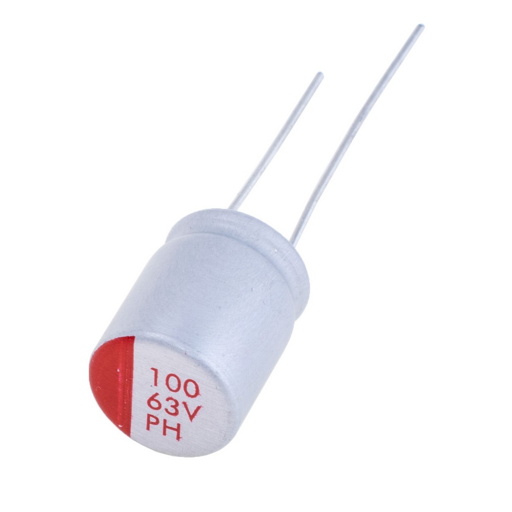 100uF 63V 10x12,5, HED1-PH-63V107M 10*12.5, полімерний