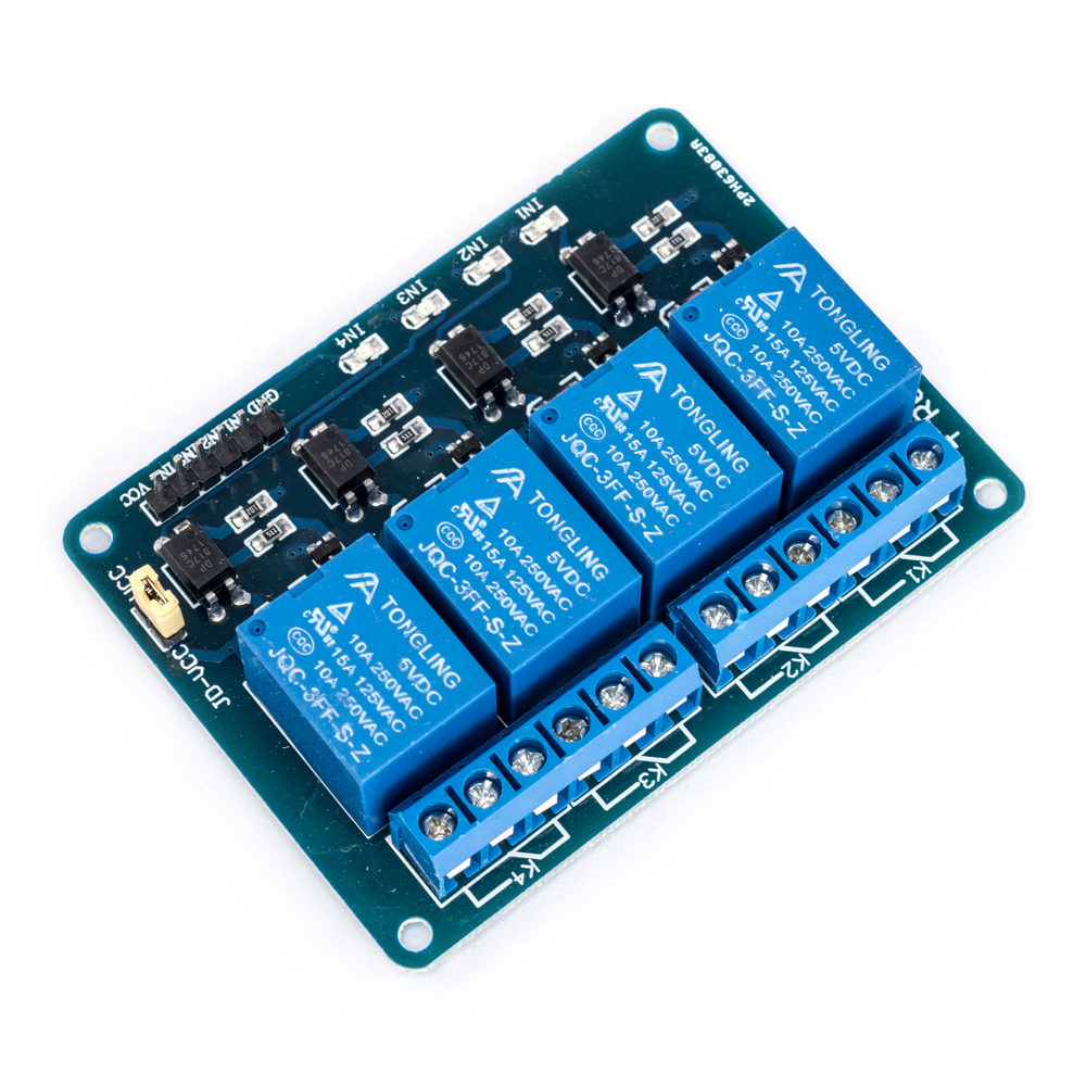 Модуль реле 4 канали для Arduino, 5V