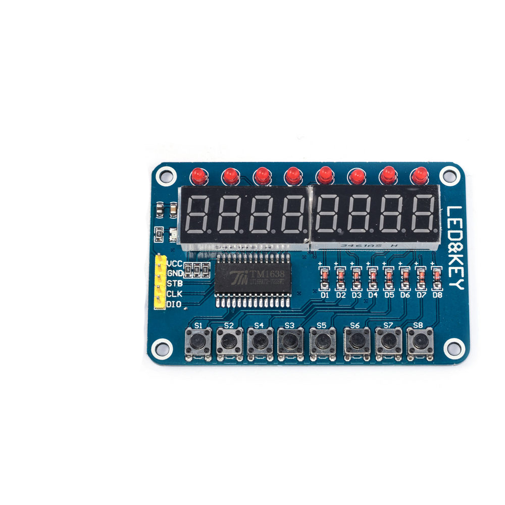 Модуль 8-розрядного 7-сегментного дисплея для Arduino на TM1638