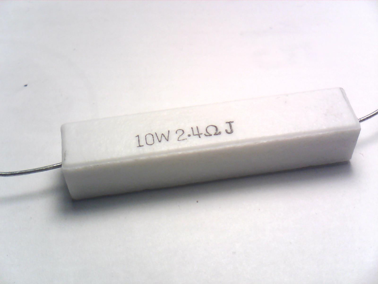 2,4 Ohm 10W 5% 2,4 Ohm 10W 5%