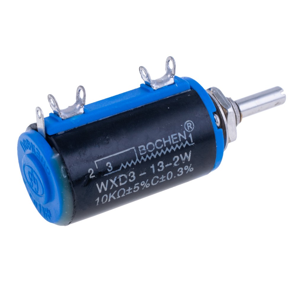 Багатооборотний потенціометр дротовий 10 kOhm, WXD3-13-2W-10K Ohm Багатооборотний потенціометр дротовий 10 kOhm, WXD3-13-2W-10K Ohm