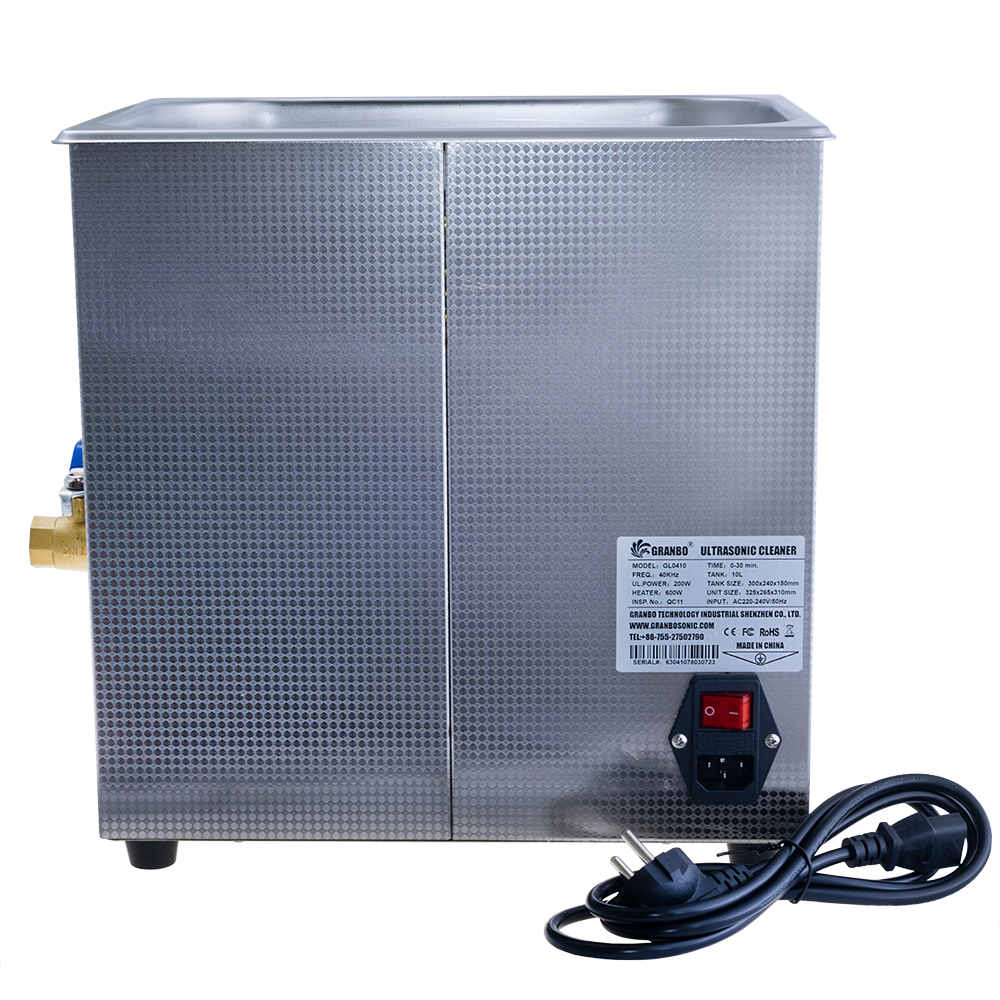 Ультразвуковий очищувач-ванна 10л 200Вт / 40кГц з підігрівом 300Вт (GL0410 – Granbo)