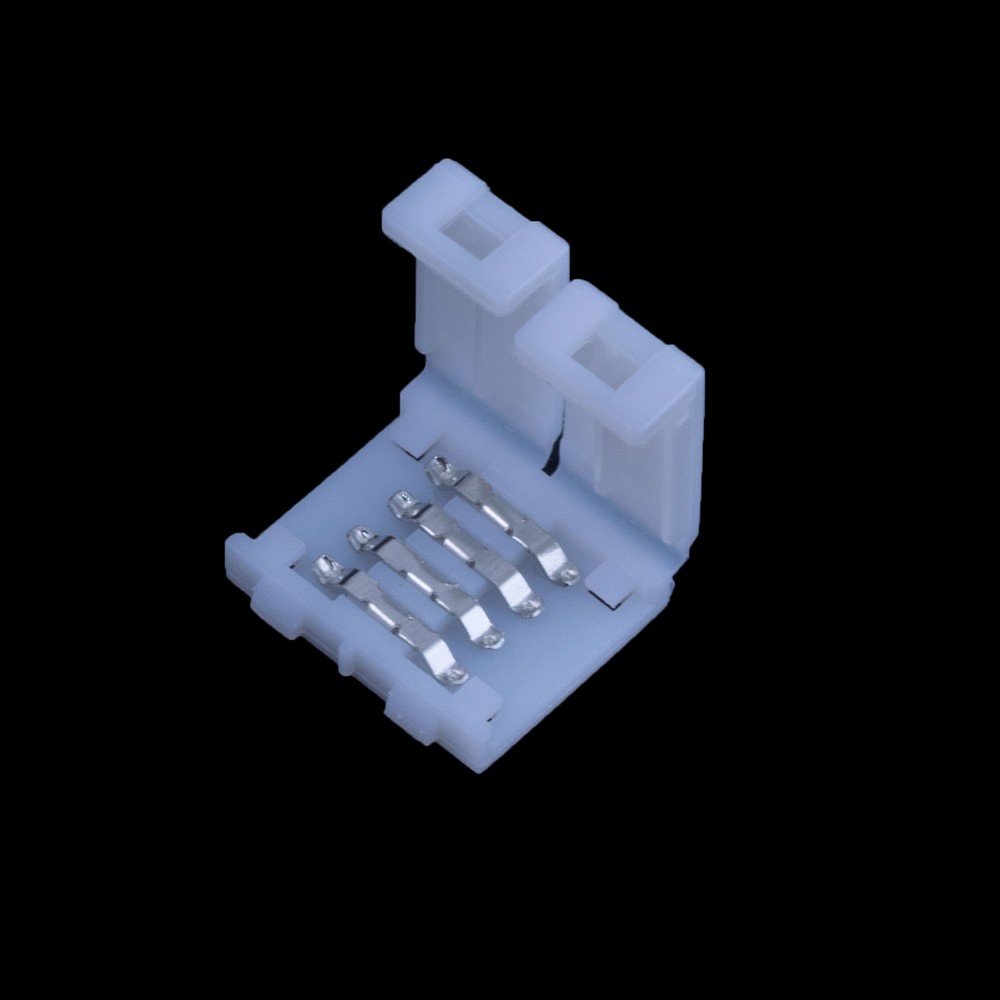 З'єднувач прямий 10mm LED 3528/5050, 4 контакти.