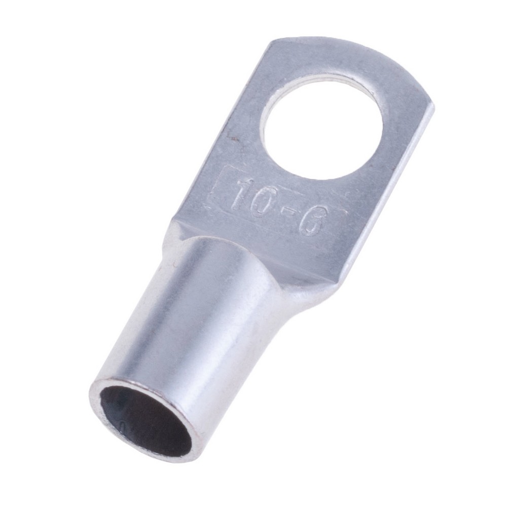 Кабельний наконечник кільцевий, луджена мідь на провід 10 mm², M6, SC10-6 Кабельний наконечник кільцевий, луджена мідь на провід 10 mm², M6, SC10-6
