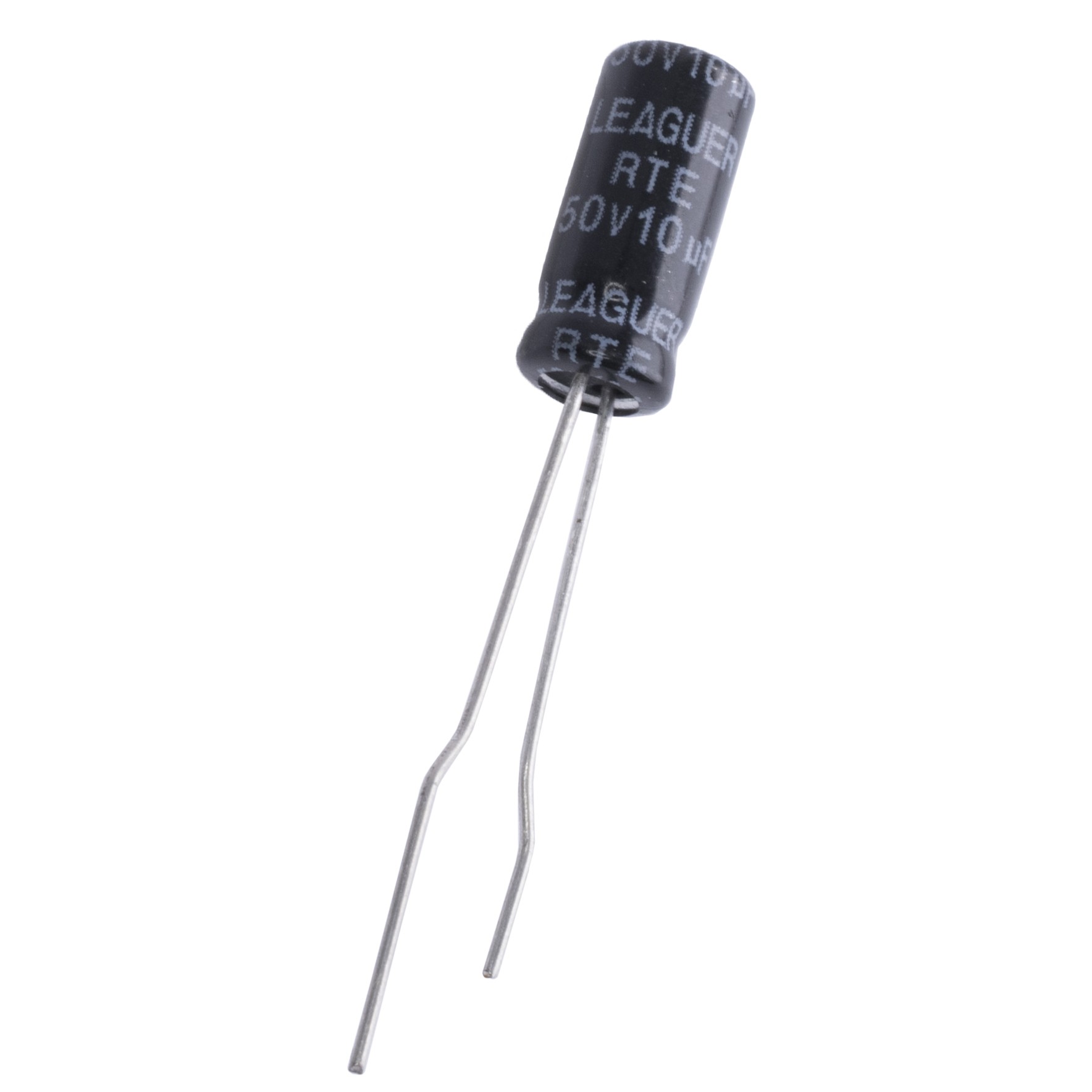 10uF 50V RTE 5x11mm (low esr) (RTE1H100M0511F-LEAGUER) (електролітичний конденсатор низькоімпедансний)